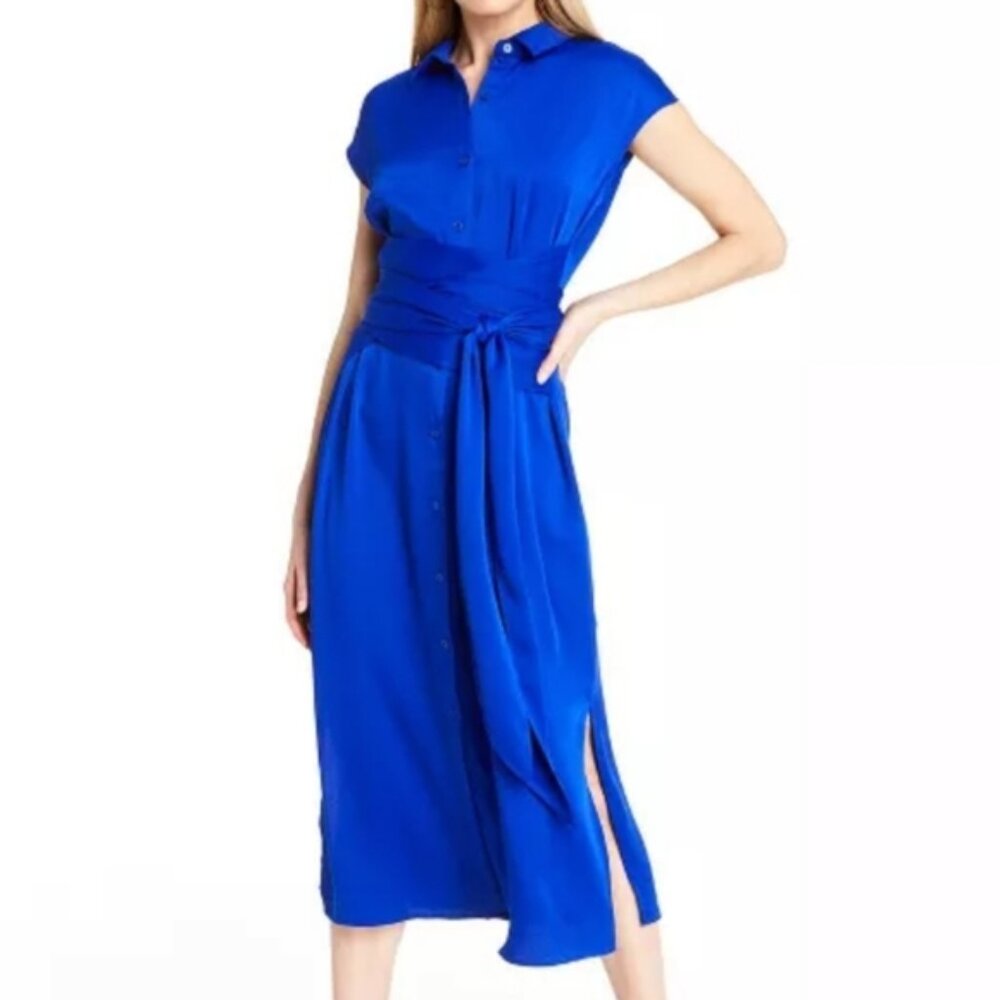 Cushnie X Target Front Tie Shirt Dress, XS